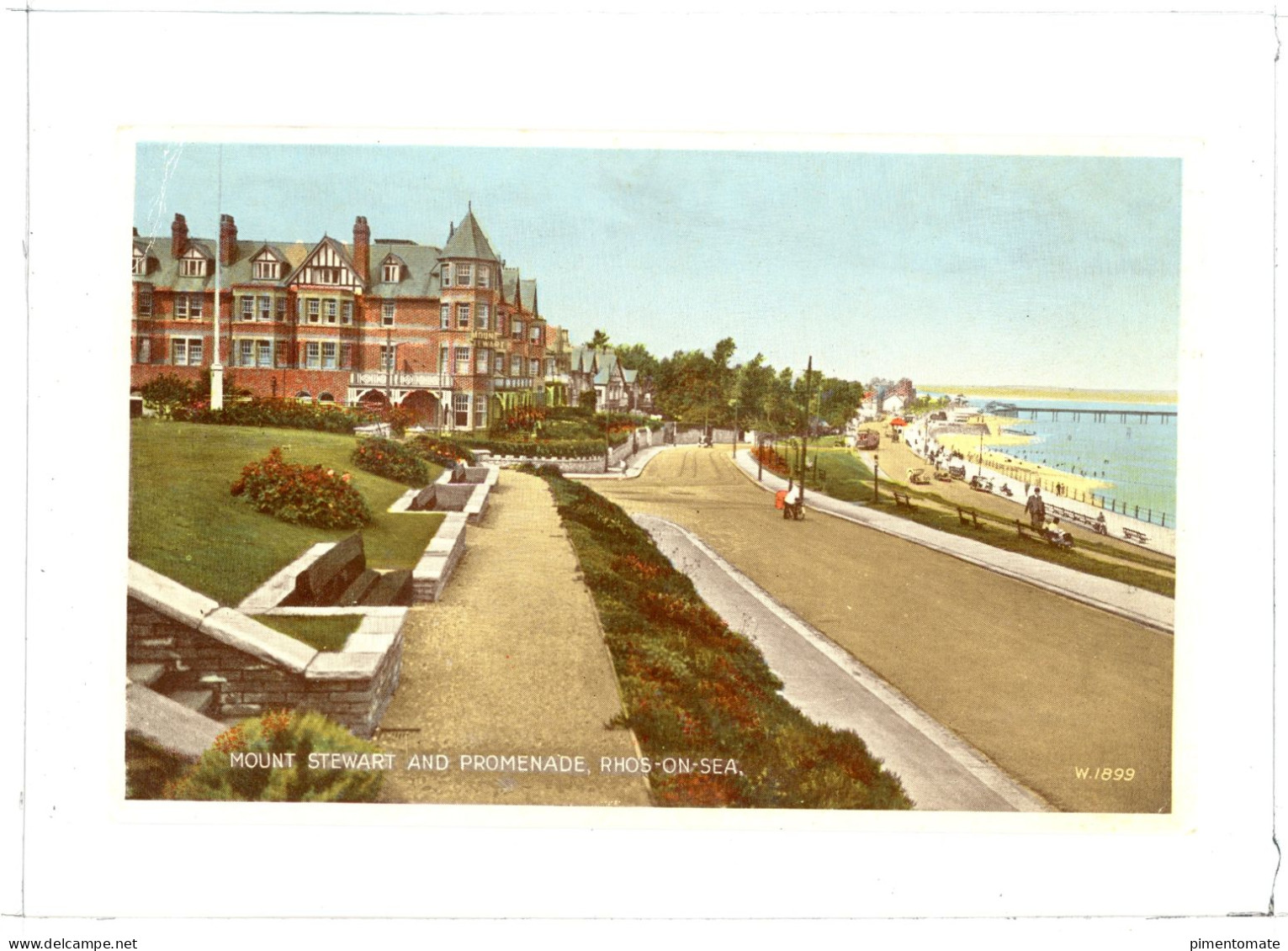 MOUNT STEWART AND PROMENADE RHOS ON SEA COLWYN BAY - Denbighshire