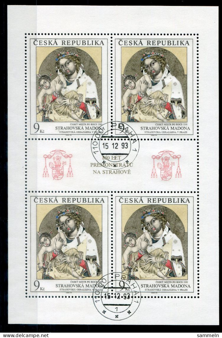 TSCHECHISCHE REPUBLIK 29 KB Canc. - Strahov-Madonna - CZECH REPUBLIC / RÉPUBLIQUE TCHÈQUE - Blocks & Sheetlets