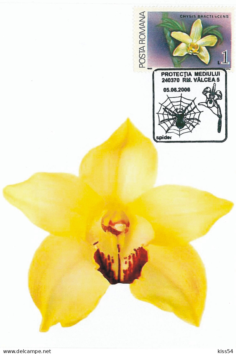 MAX 30 - 62 ORCHID, Romania - Maximum Card - 2006 - Orchideeën