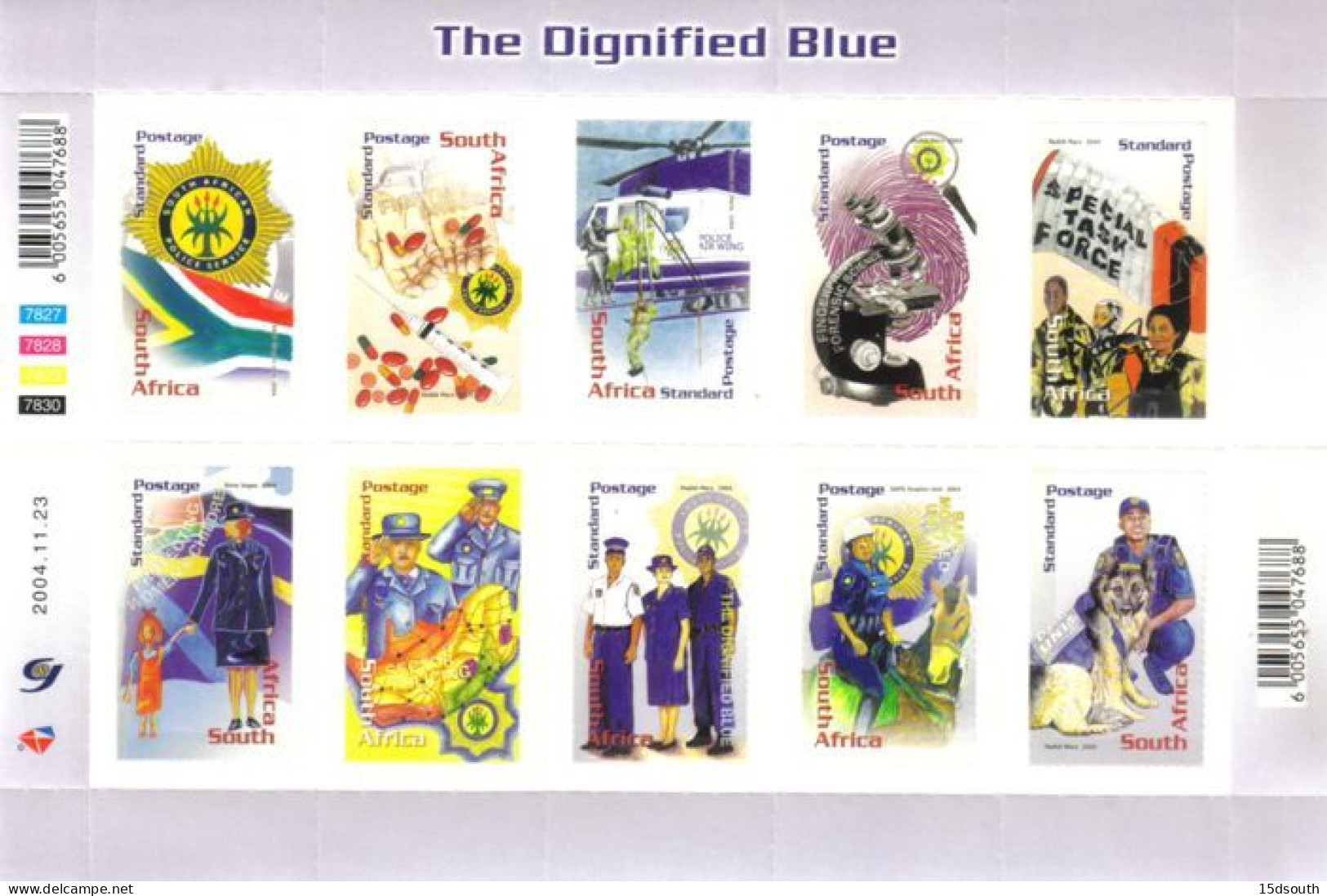 South Africa - 2004 SA Police FDC Set  # SG 1514-1523 , Mi 1622-1631 - Politie En Rijkswacht