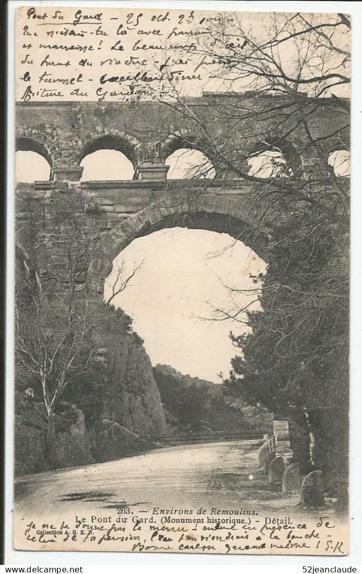 Les Environs  Le Pont Du Gard 1904  Rare - Remoulins