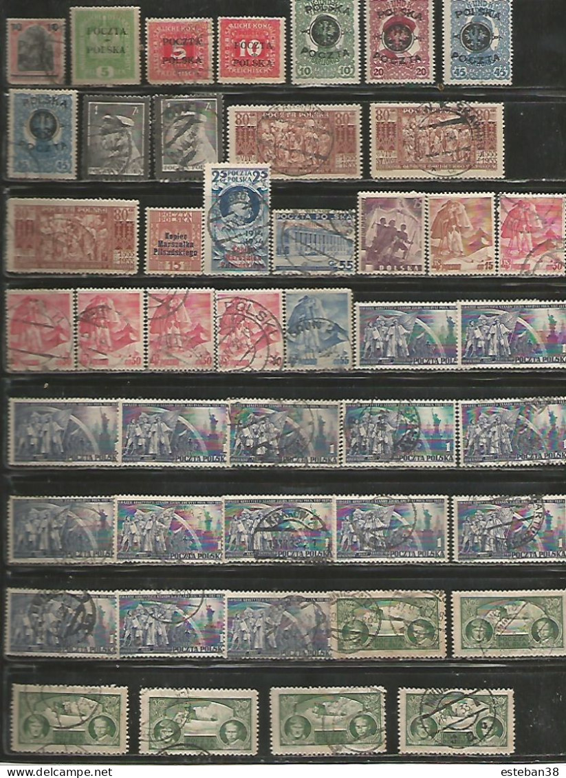 Pologne Timbres Diverses - Collections