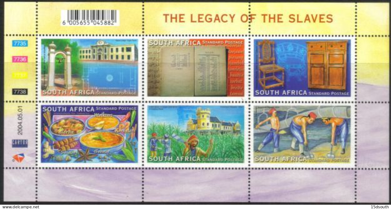 South Africa - 2004 10 Legacy Of The Slaves (**) # SG 1476-1481 - Nuevos