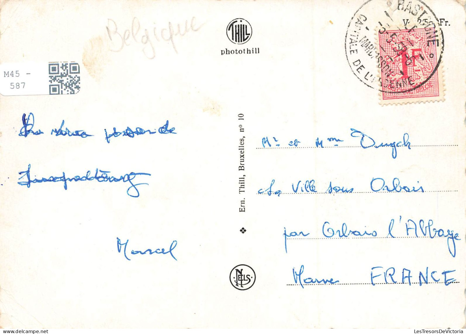 BELGIQUE - Souvenir De Bastogne - Multivues - Quai - Char De Guerre - Carte Postale - Bastenaken