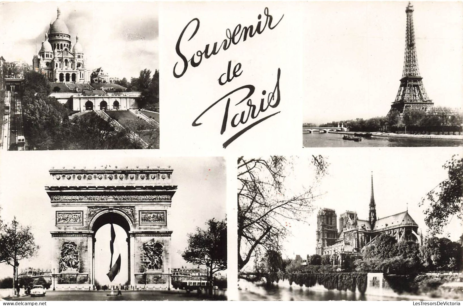 FRANCE - Souvenir De Paris - Paris - Multivues De Différents édifices En France - Carte Postale Ancienne - Multi-vues, Vues Panoramiques