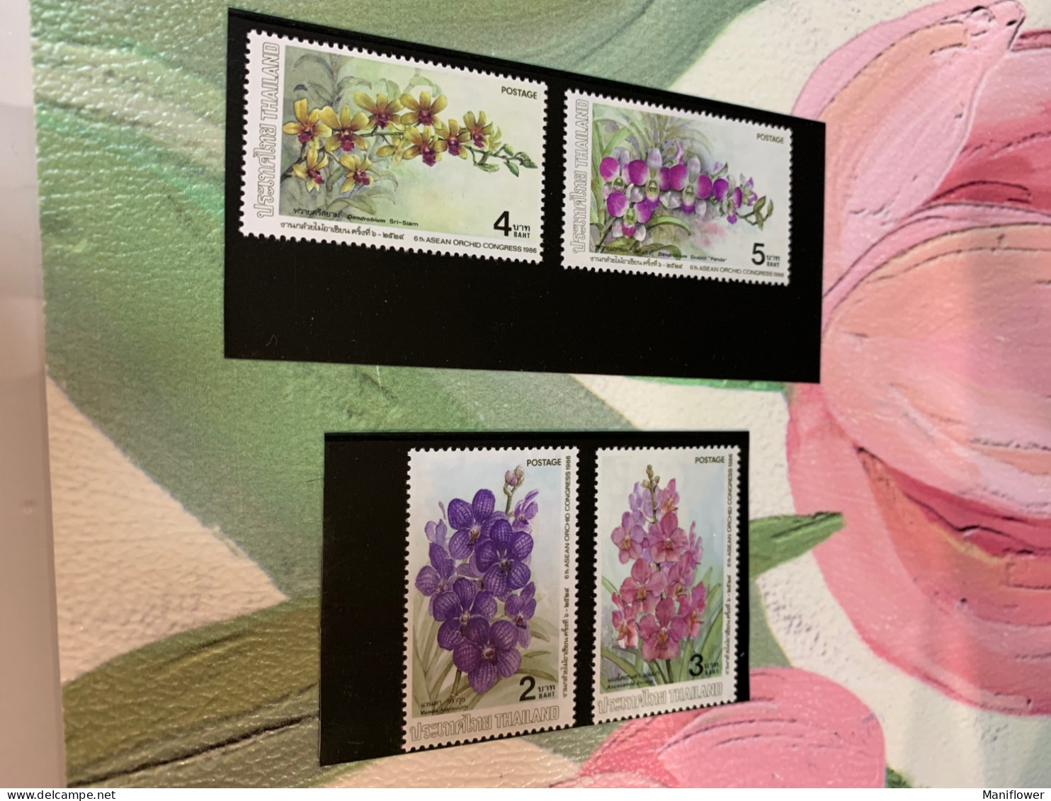Thailand Stamp MNH Flower Orchids 1986 - Orchideeën