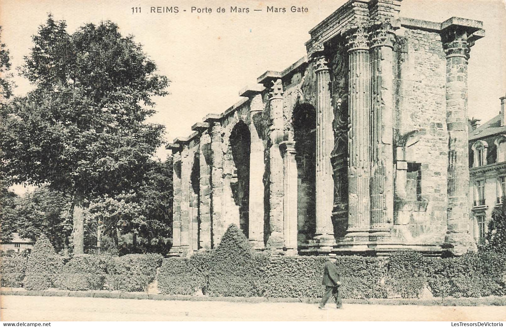 FRANCE - Reims - Vue De La Porte De Mars - Vue Panoramique - Mars Gate - Carte Postale Ancienne - Reims