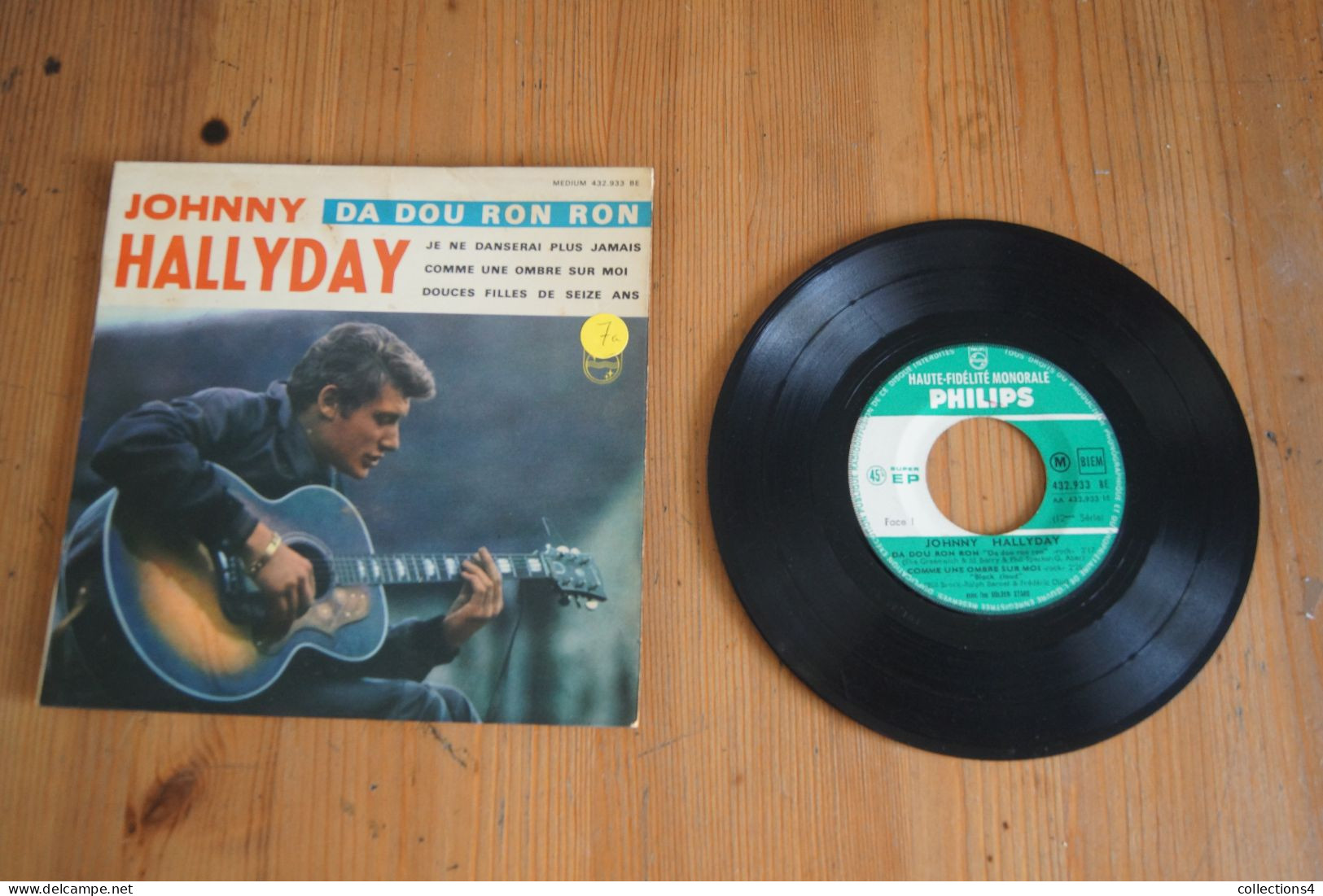 JOHNNY HALLYDAY DA DOU RON RON EP 1963   VARIANTE - 45 T - Maxi-Single