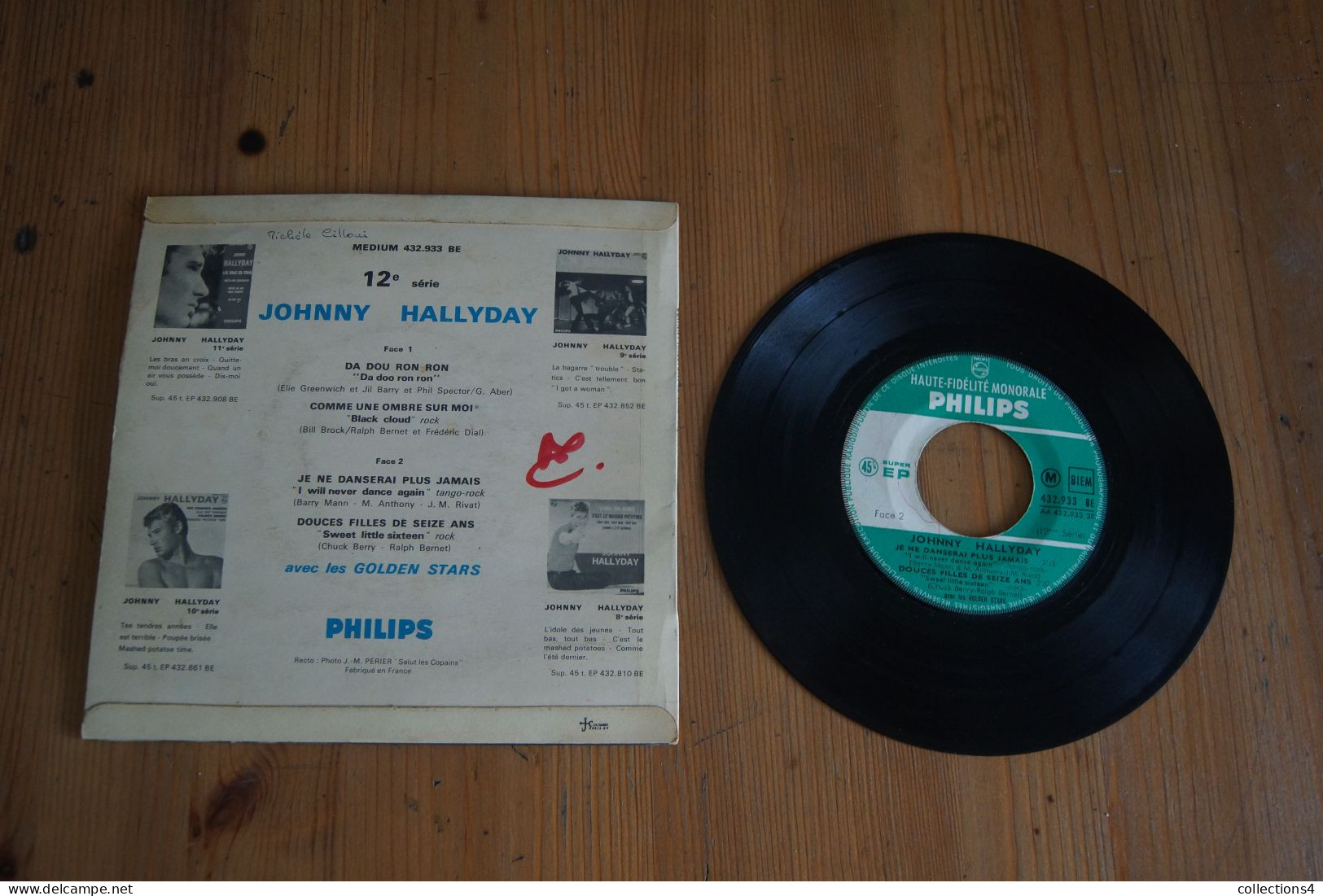 JOHNNY HALLYDAY DA DOU RON RON EP 1963   VARIANTE - 45 Rpm - Maxi-Singles