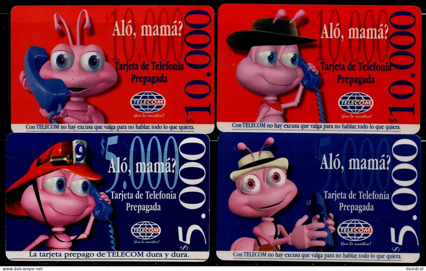 TT43-COLOMBIA PREPAID CARDS - 2000 - USED - TELECOM - ANT - - Kolumbien