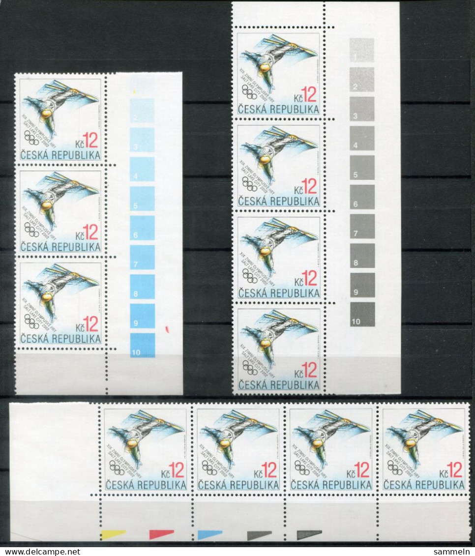 TSCHECHISCHE REPUBLIK 313 (11 Ecken + Ränder) Mnh-Olympische Spiele Salt Lake City - CZECH REPUBLIC / RÉPUBLIQUE TCHÈQUE - Ungebraucht