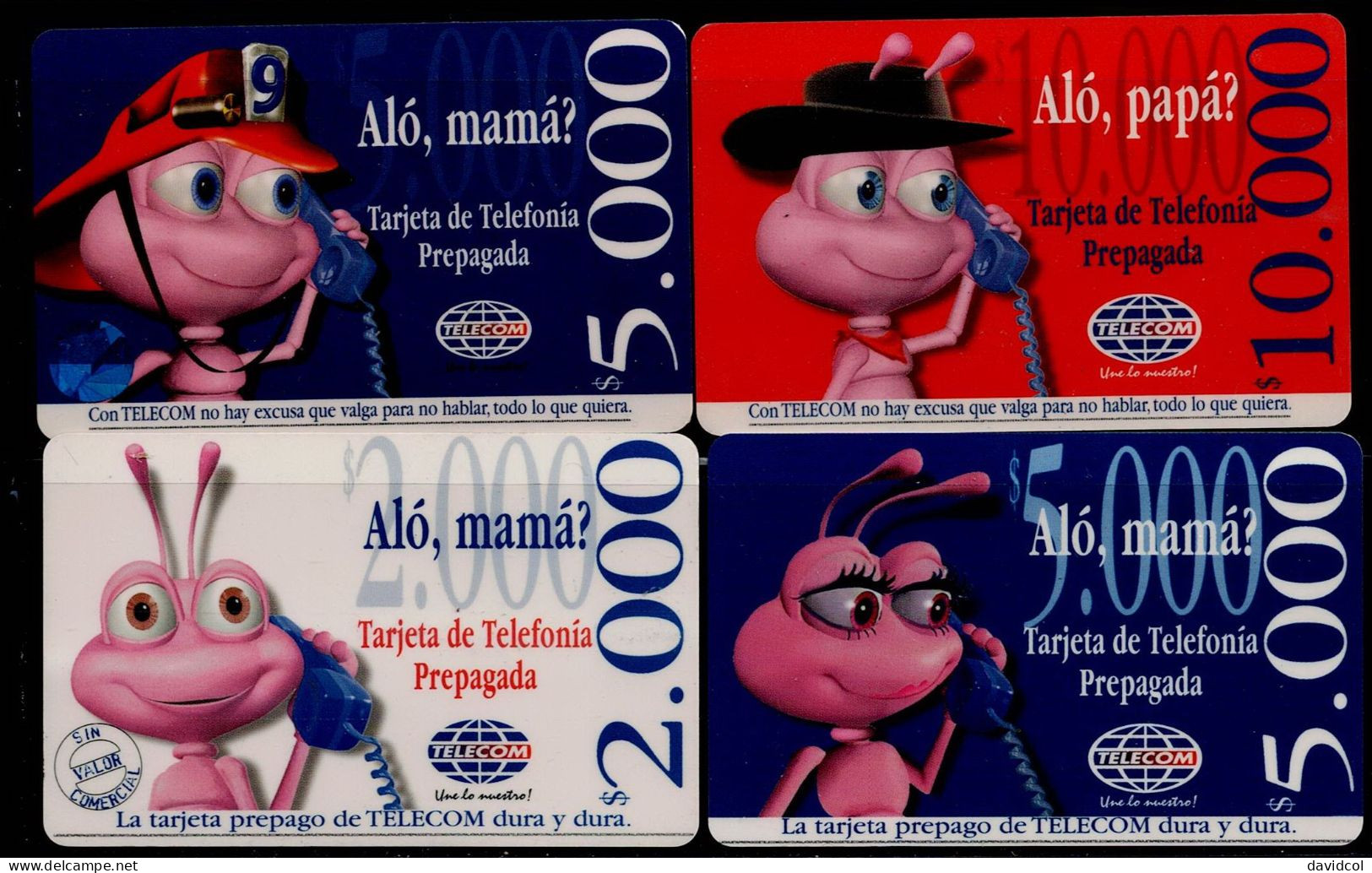 TT44-COLOMBIA PREPAID CARDS - 2001 - USED - TELECOM - ANT - - Kolumbien