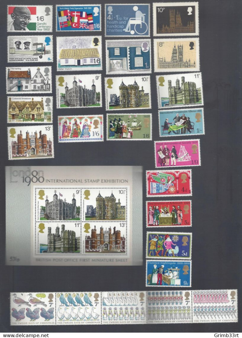 Great Britain - Selection Of Stamps - Unused - Nuovi