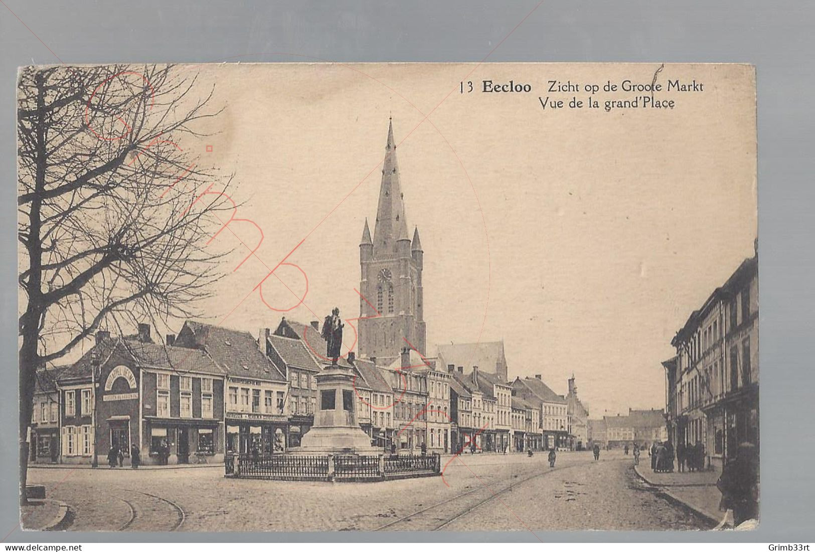 Eecloo - Zicht Op De Groote Markt - Postkaart - Eeklo