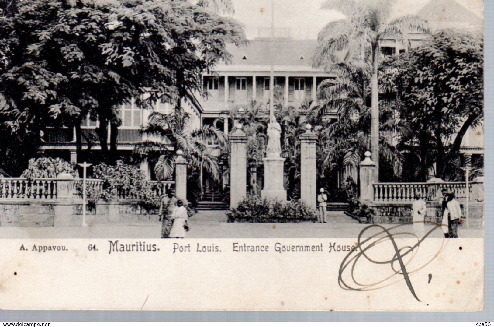 ILE MAURICE  -  MAURITIUS  -  Port Louis  -  Entrance Government House  -  N° 64 - Maurice