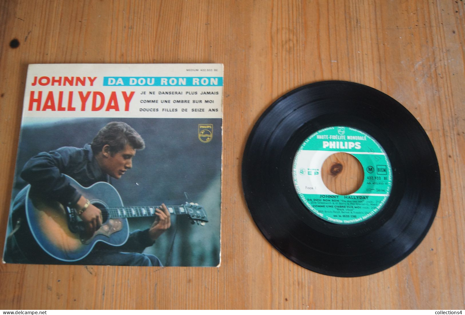 JOHNNY HALLYDAY DA DOU RON RON EP 1963   VARIANTE - 45 T - Maxi-Single