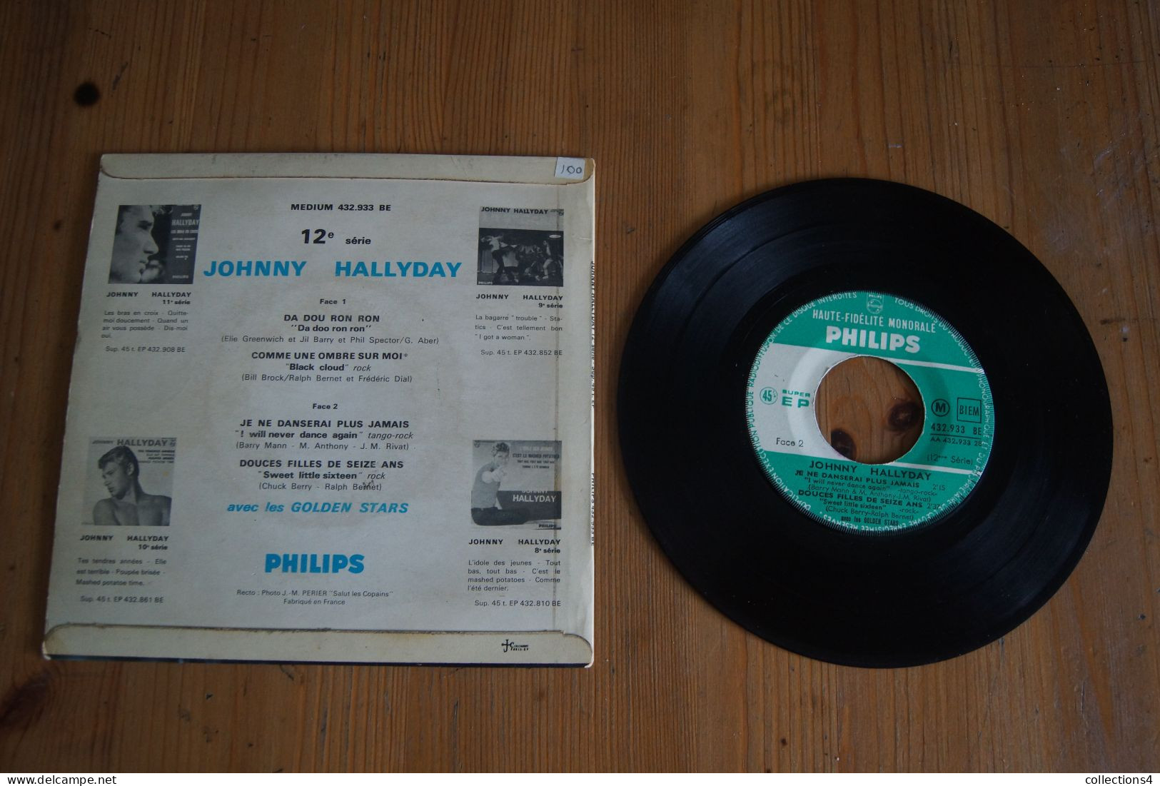 JOHNNY HALLYDAY DA DOU RON RON EP 1963   VARIANTE - 45 T - Maxi-Single
