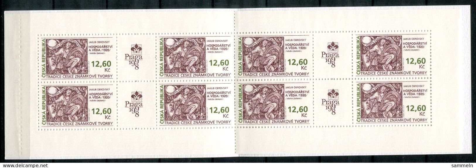 TSCHECHISCHE REPUBLIK 165 (8 In MH 52) Mnh - Briefmarkengestaltung - CZECH REPUBLIC / RÉPUBLIQUE TCHÈQUE - Unused Stamps