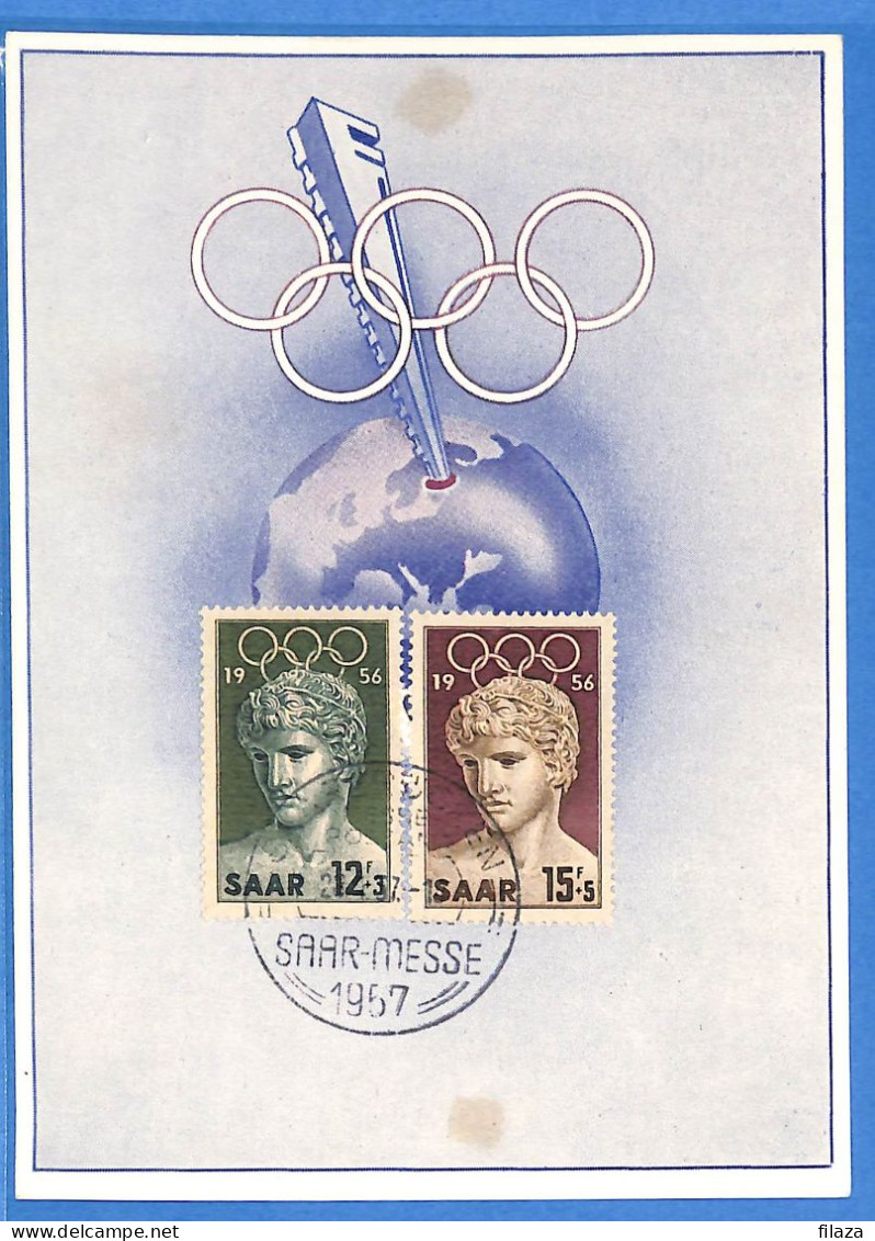 Saar - 1957 - Carte Postale FDC De Saarbrücken - G30653 - Covers & Documents