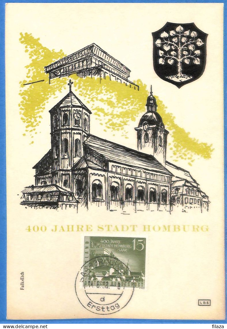 Saar - 1958 - Carte Postale FDC De Saarbrücken - G30651 - Storia Postale