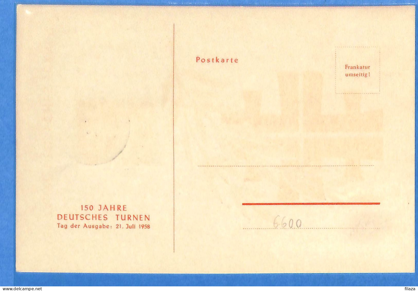 Saar - 1958 - Carte Postale FDC De Saarbrücken - G30656 - Brieven En Documenten