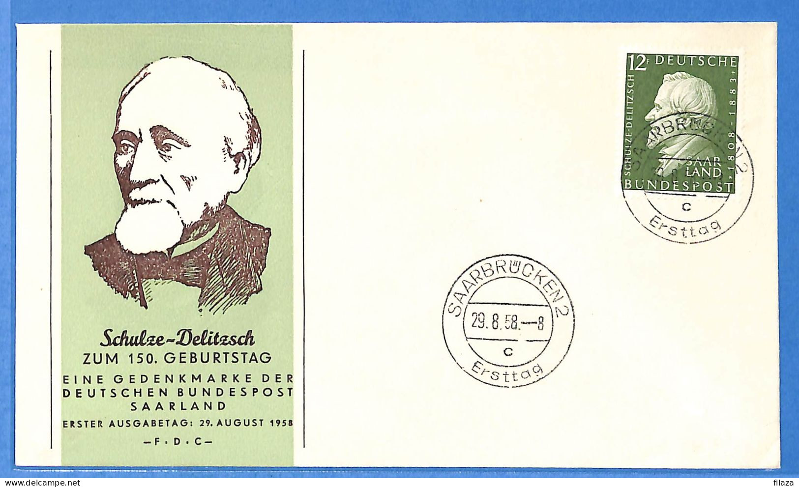 Saar - 1958 - Lettre FDC De Saarbrücken - G30606 - Covers & Documents