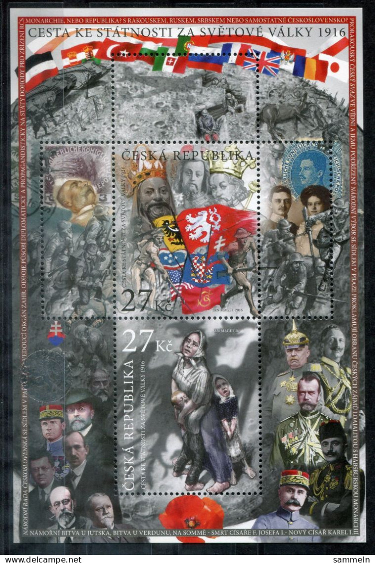 TSCHECHISCHE REPUBLIK Block 62, Bl.62 Mnh - Flaggen, Flags, Drapeaux - CZECH REPUBLIC / RÉPUBLIQUE TCHÈQUE - Blocks & Kleinbögen