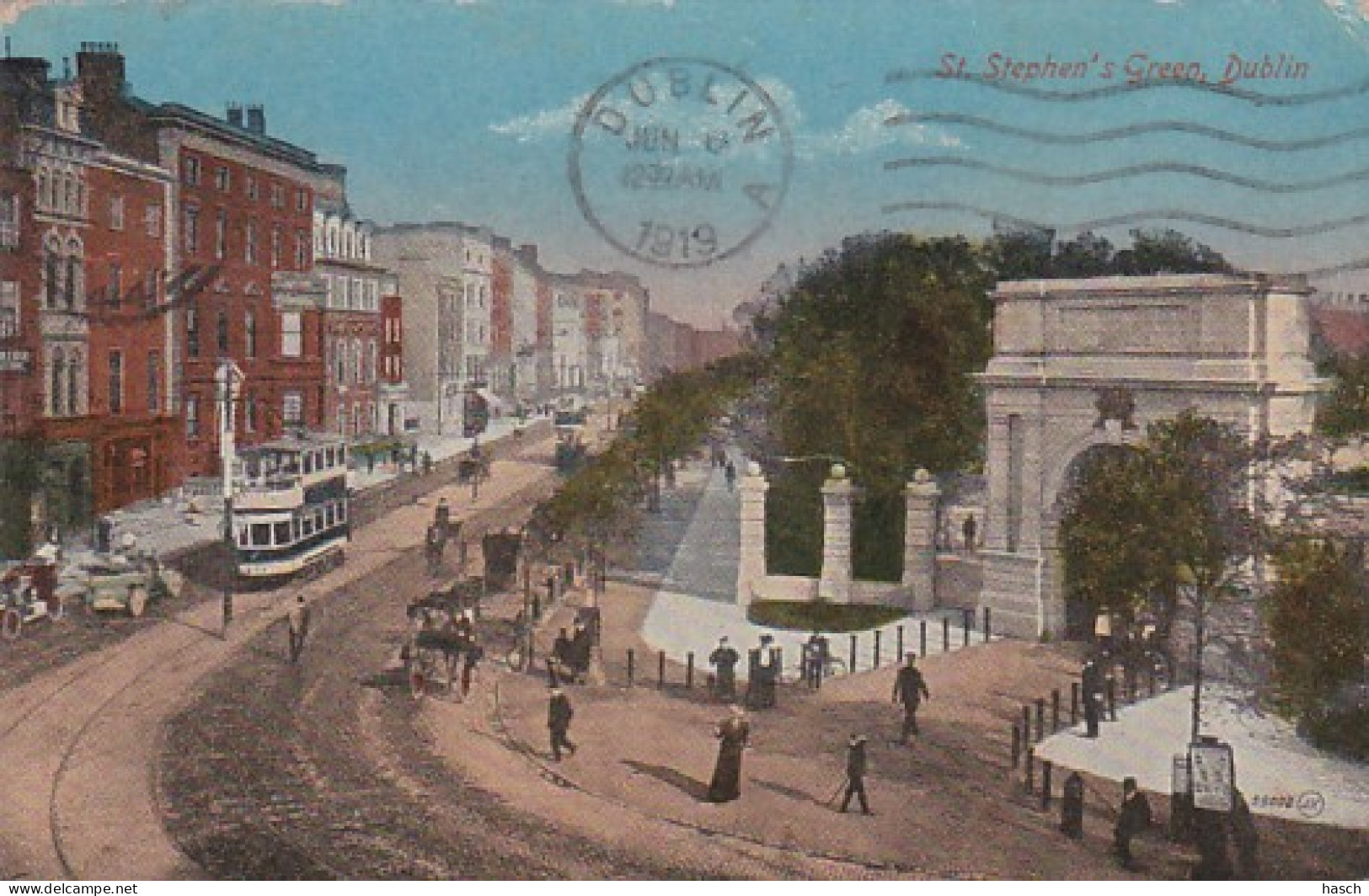 3834	118	Dublin, St. Stephens Green 1919(see Corners) - Dublin