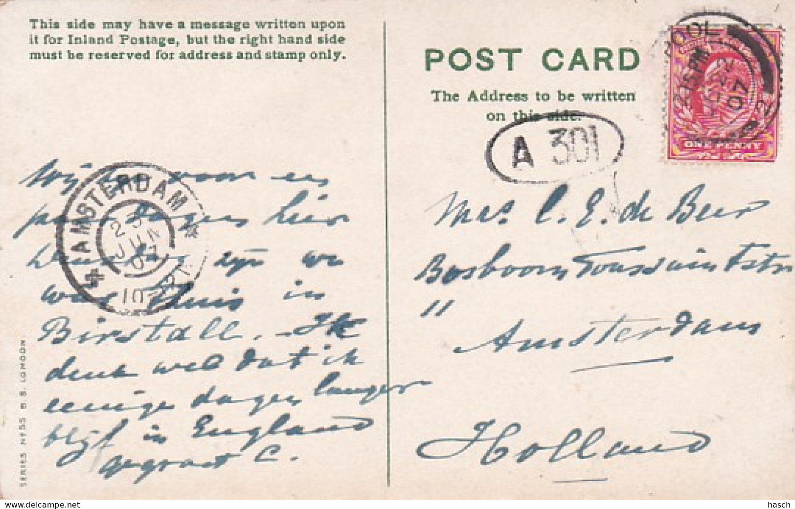 3834	138	Blackpool, From North Pier (postmark 1907) - Blackpool