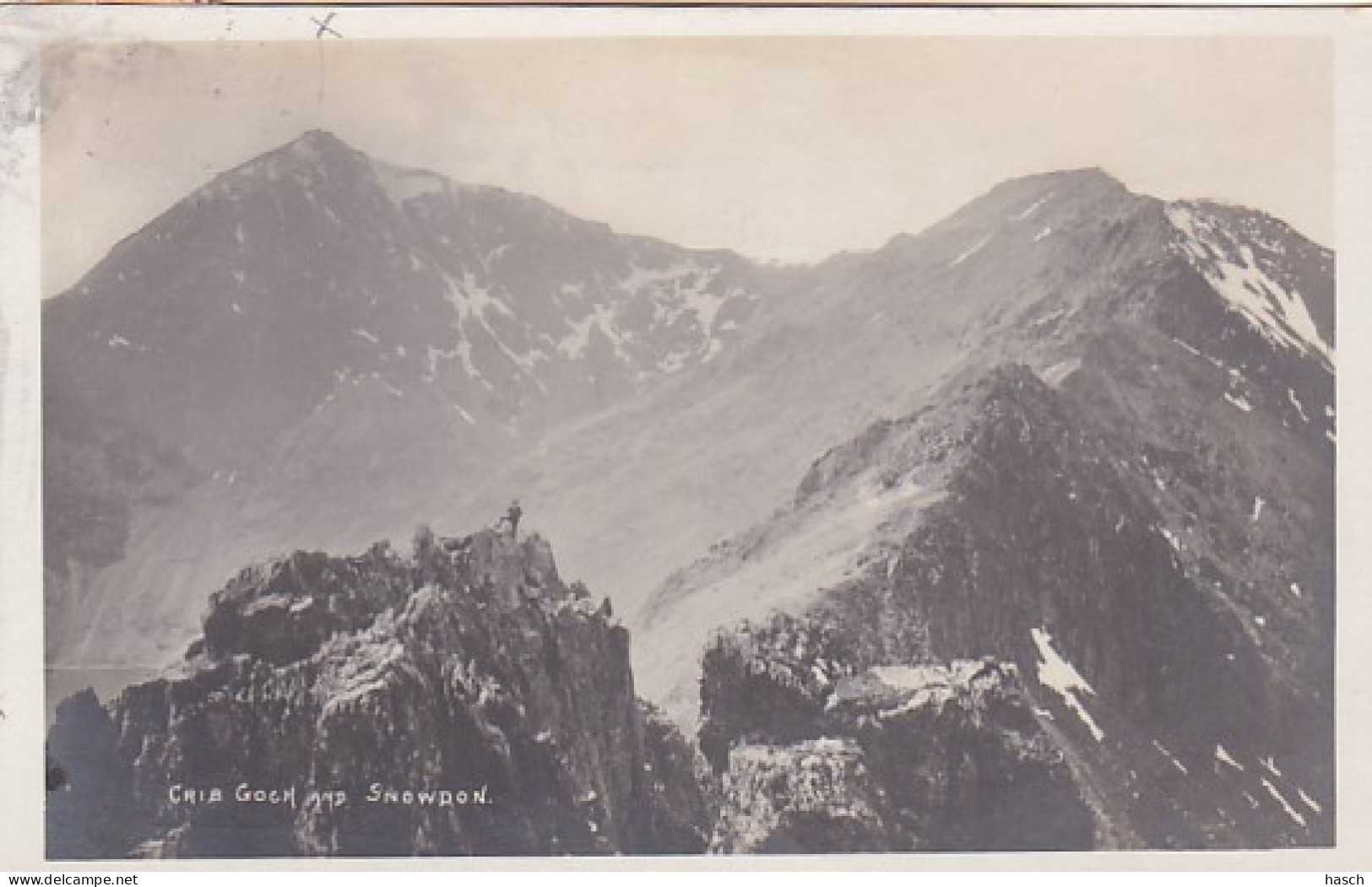 3834	155	Grib Goch And Snowdon 1923 (see Top X -little Crease Corners) - Caernarvonshire