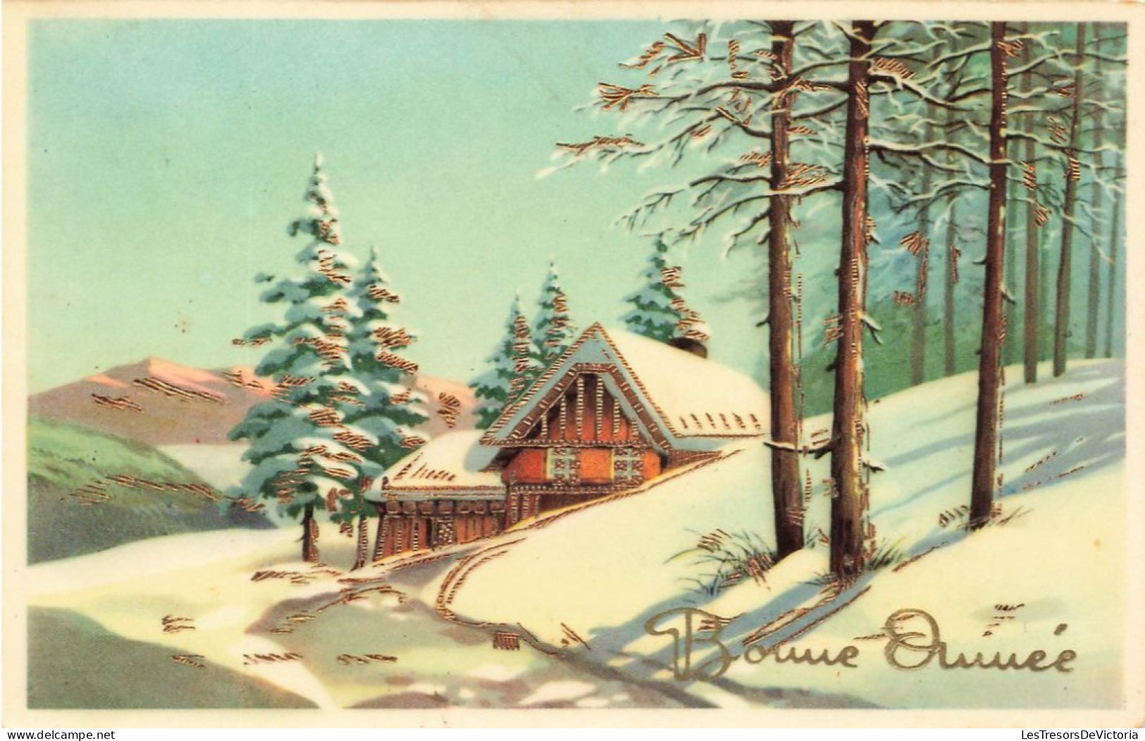 FETES - VOEUX - Nouvel An - Bonne Année - Une Maison Dans La Neige - Carte Postale Ancienne - New Year