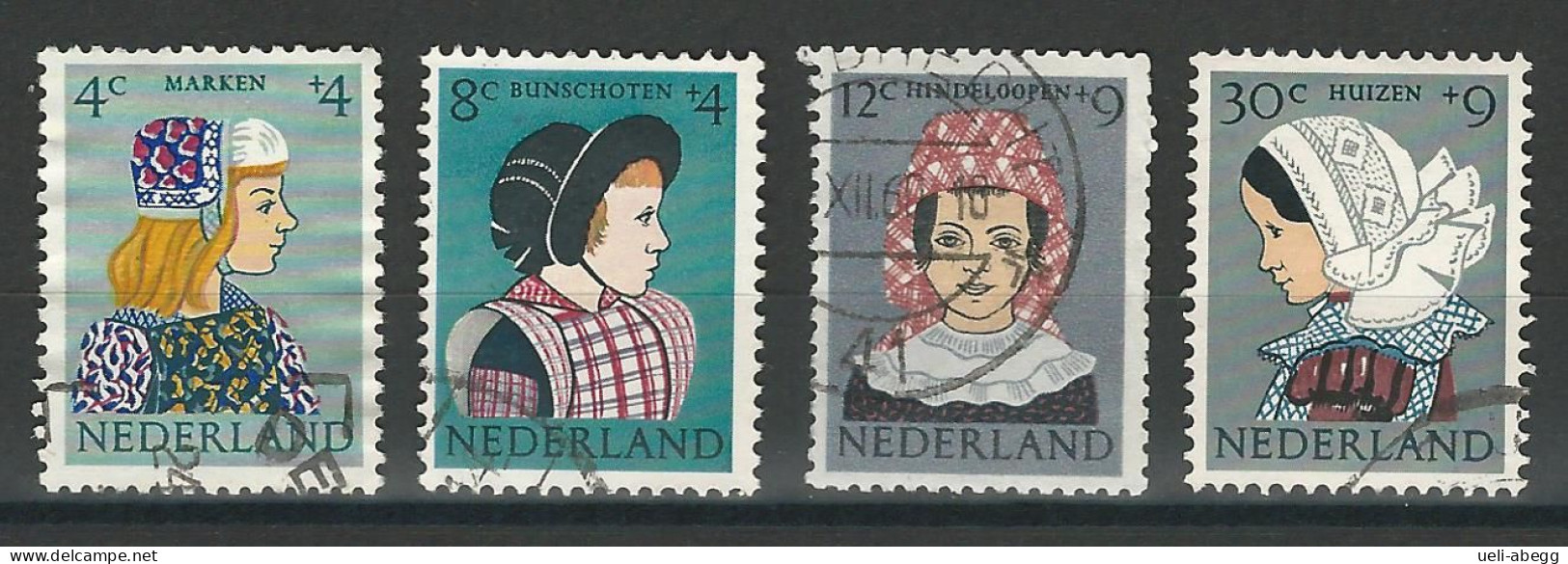 Niederlande NVPH 747, 749-51 , Mi 755, 757-59 O - Used Stamps