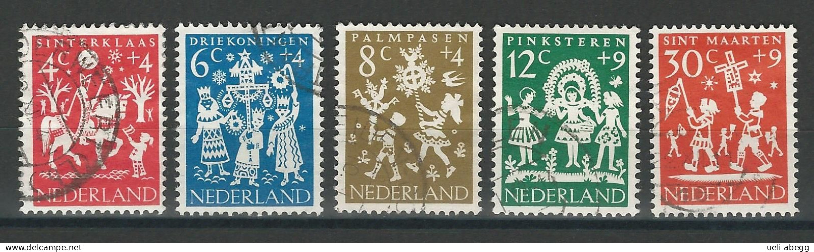 Niederlande NVPH 759-63 , Mi 767-71 O - Gebraucht