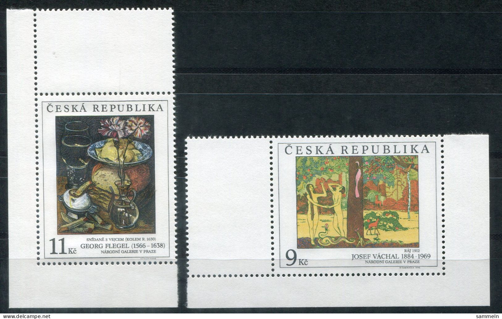 TSCHECHISCHE REPUBLIK 130-131 Mnh - Gemälde, Paintings, Peintures - CZECH REPUBLIC / RÉPUBLIQUE TCHÈQUE - Ongebruikt