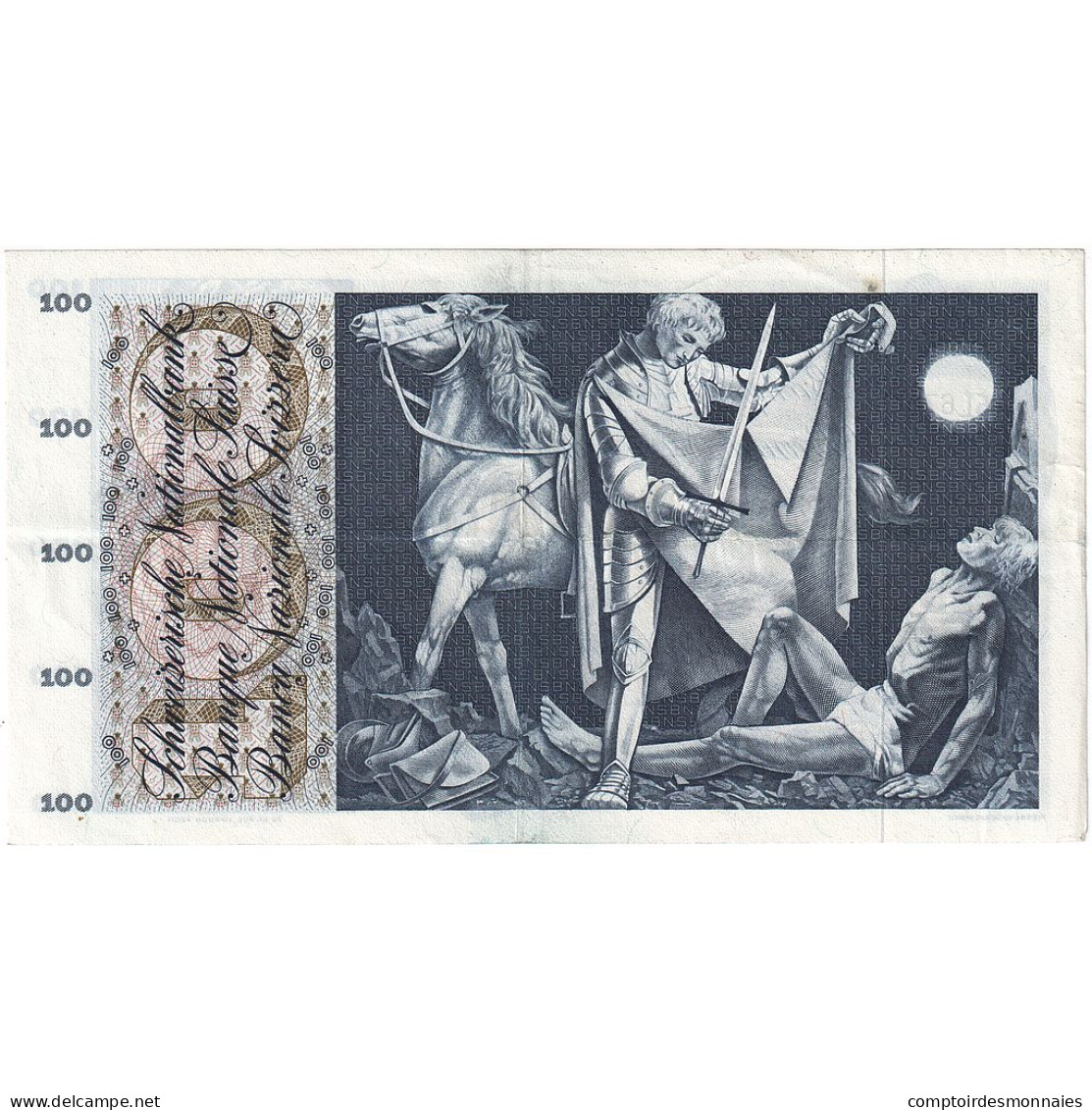 Billet, Suisse, 100 Franken, 1972, 1972-01-24, KM:49n, TTB - Suisse