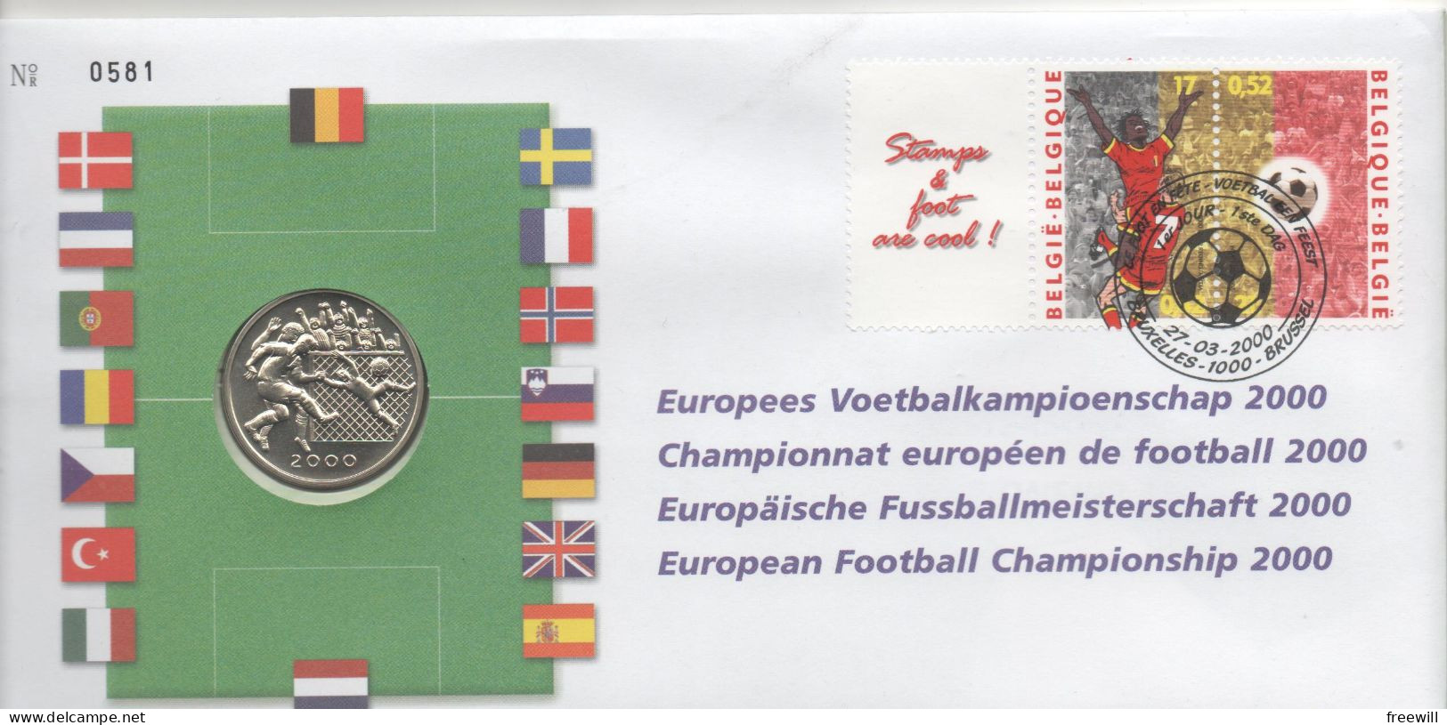 Champio D'europe De Football 2000 - Numisletter