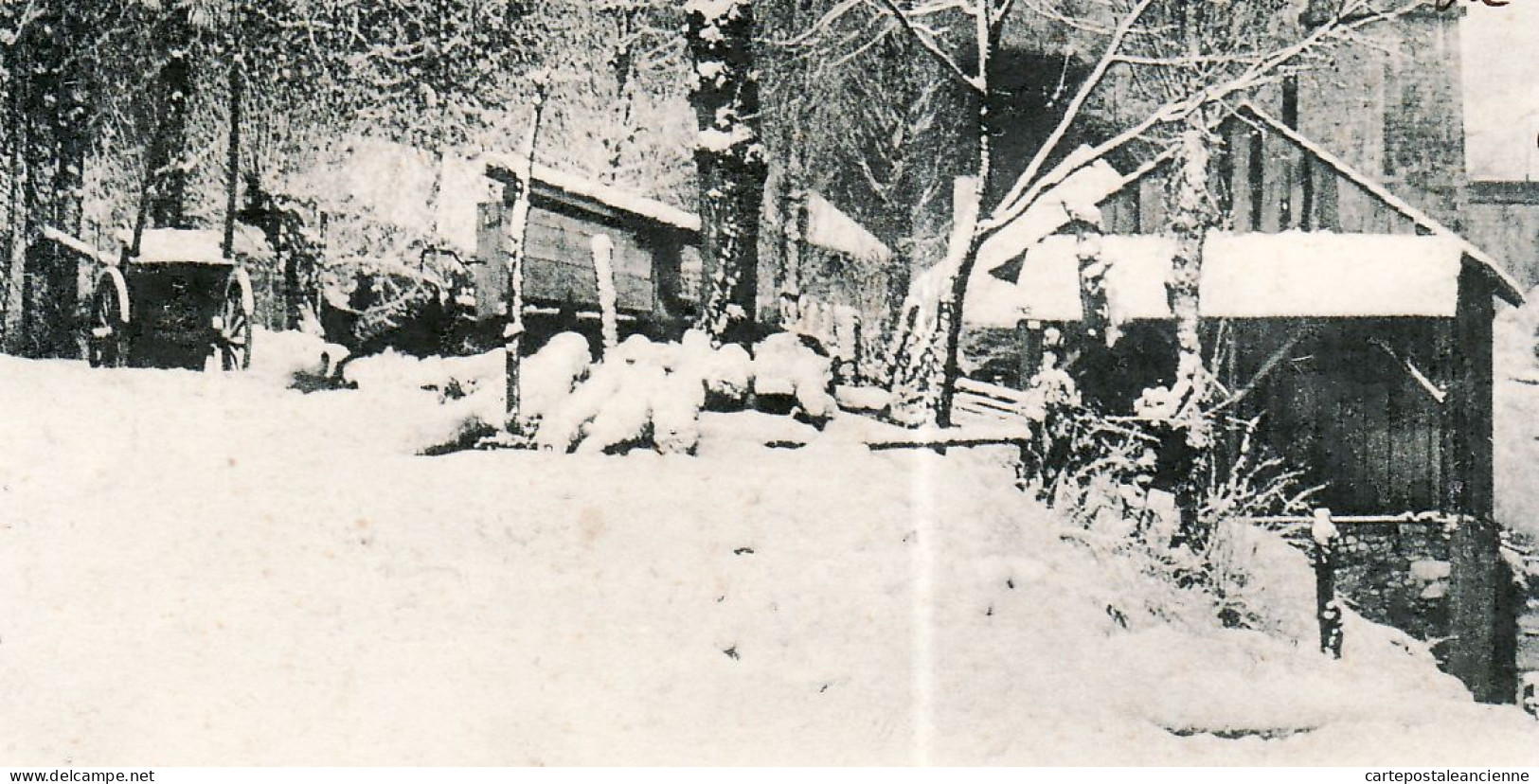 20964 / RUMILLY Hiver Pont Du CHEMIN De FER Et Saint-JOSEPH Origine Rurale à CATIN St Maurice Gourdans Ain - Rumilly