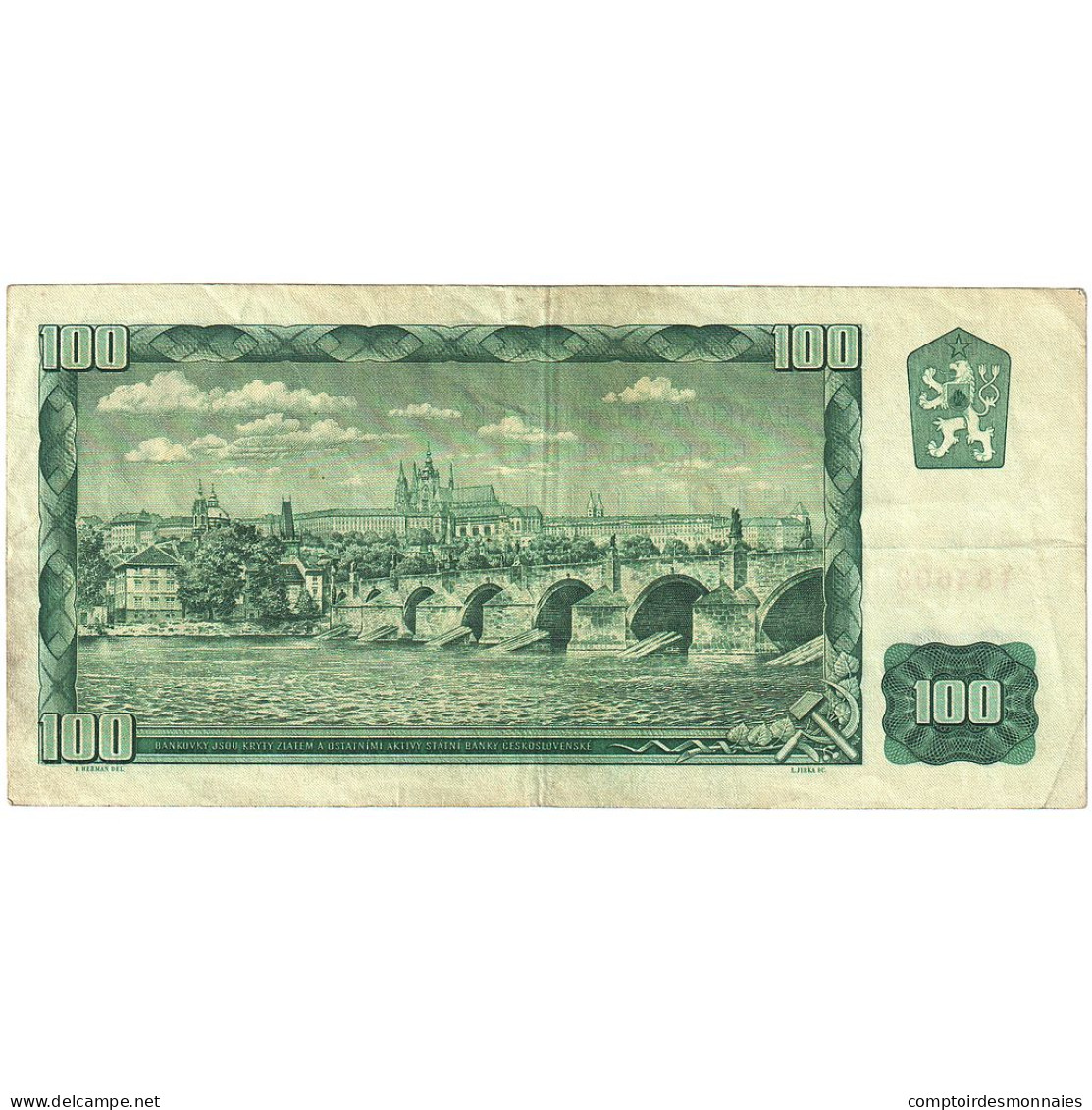 Billet, Tchécoslovaquie, 100 Korun, 1961, KM:91c, TTB - Czechoslovakia