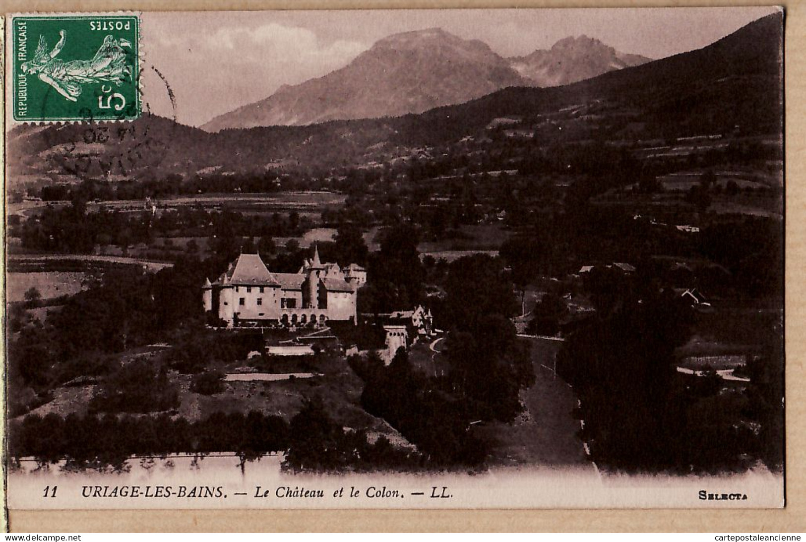 20768 / ⭐ ◉ SELECTA LEVY N°11 URIAGE Les BAINS Chateau Et COLON Euskadi Basses Pyrénées 1915 à HARDORFF St Etienne Loir - Biriatou