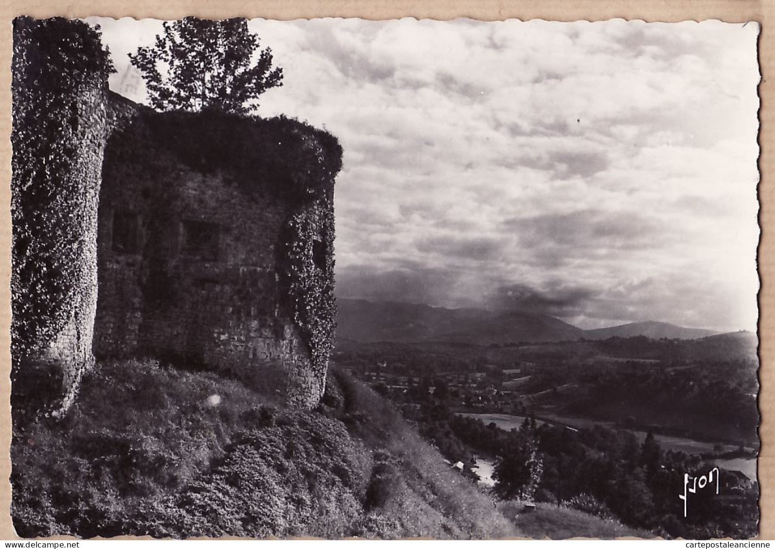 20702 / ⭐ ◉ MAULEON SOULE 64-Euskadi Aile Chateau Fort PAYS BASQUE Flamme Poste 02.11.1959 Basses Pyrénées - YVON  - Mauleon Licharre