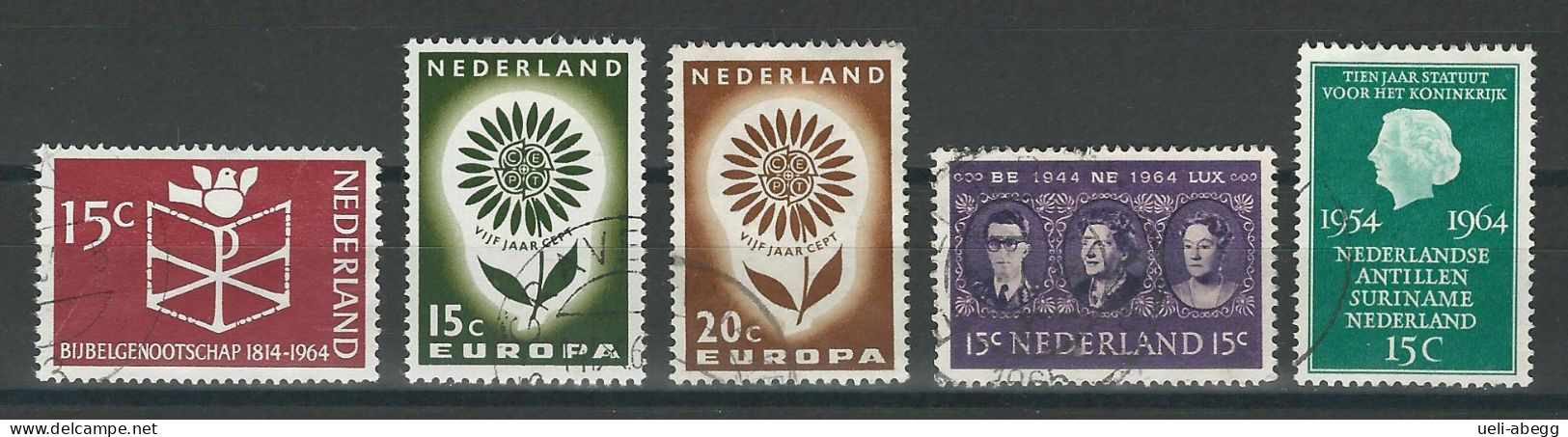 Niederlande NVPH 820-29, 835 , Mi 826-29, 835 O - Oblitérés