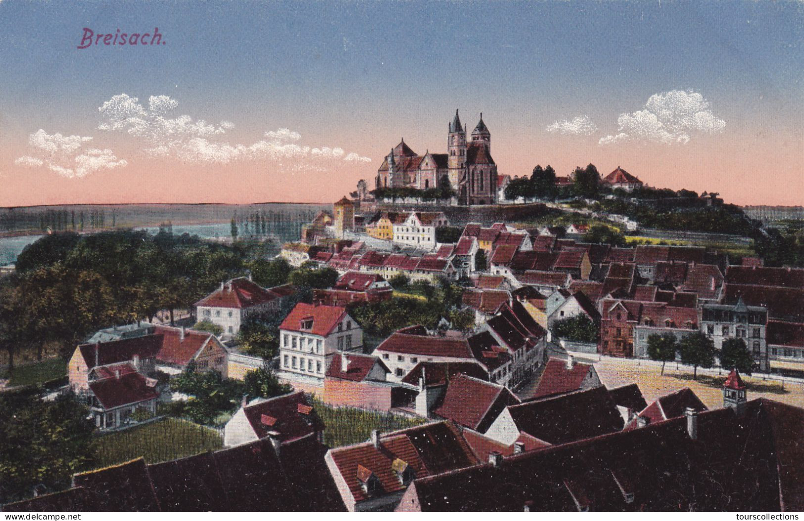 CPA ALLEMAGNE - BREISACH Am Rhein - Vieux Brisach Et La Collégiale St Etienne - Breisach