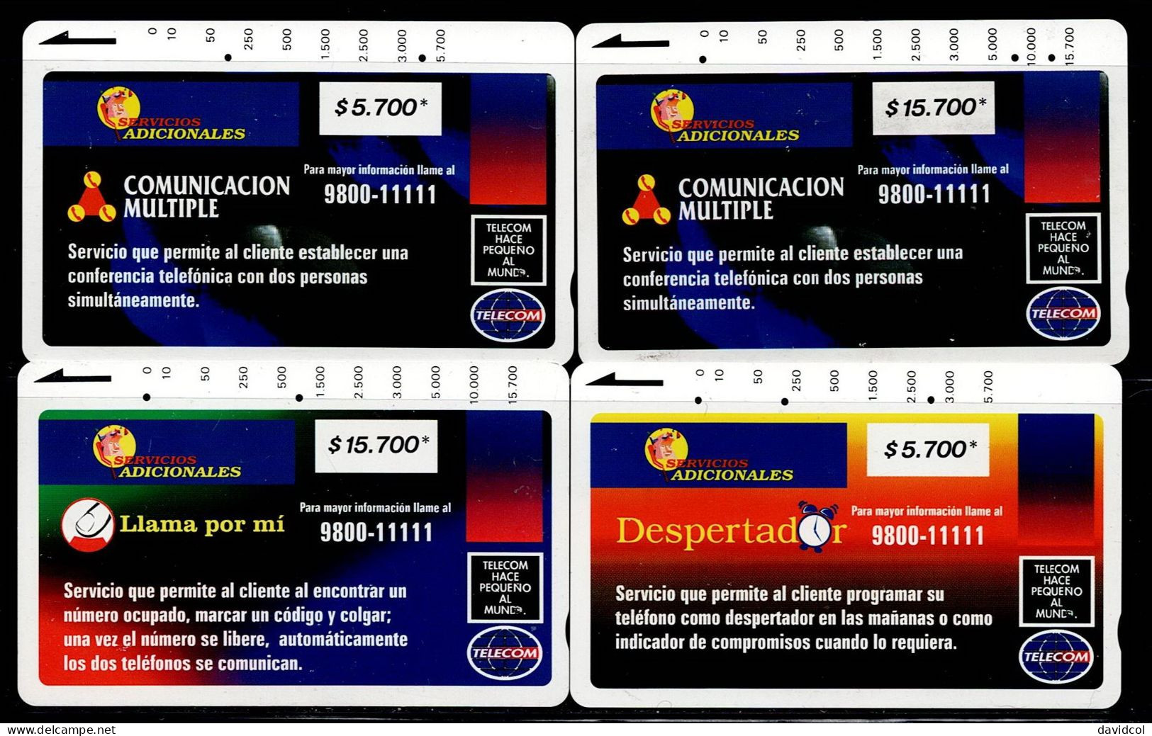 TT56-COLOMBIA TAMURA PREPAID CARDS - 2002 - USED - TELECOM - ADITIONAL SERVICES - Kolumbien