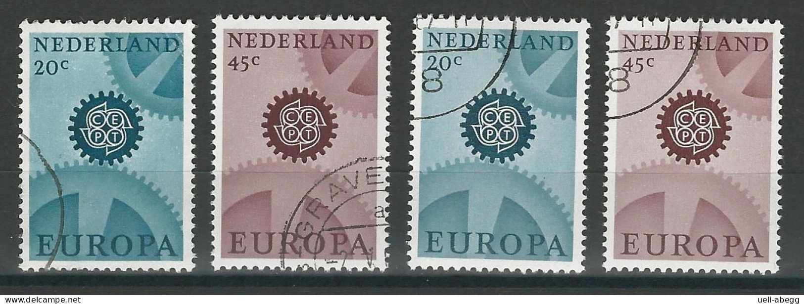 Niederlande NVPH 882-85 , Mi 878-79 X/y O - Used Stamps