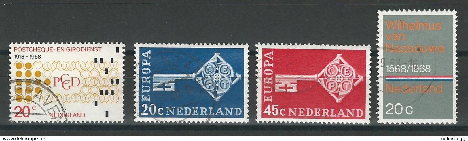Niederlande NVPH 900, 906-08 , Mi 893, 899-901 O - Gebruikt