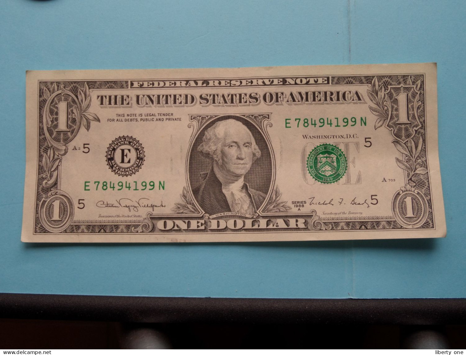 1 $ U.S. One Dollar - Federal Reserve Note ( See SCANS For Detail ) ! - Billetes De La Reserva Federal (1928-...)