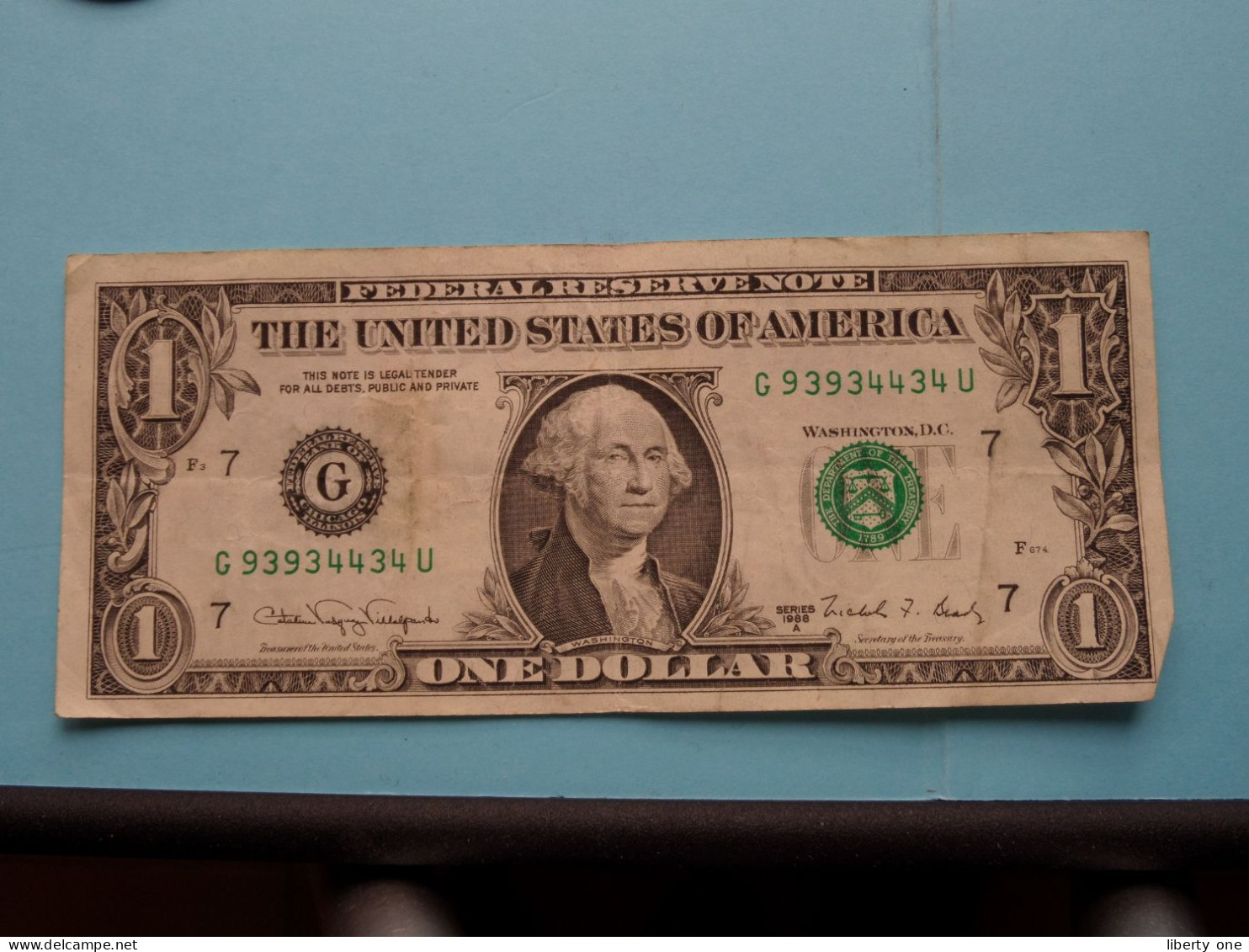 1 $ U.S. One Dollar - Federal Reserve Note ( See SCANS For Detail ) ! - Billetes De La Reserva Federal (1928-...)