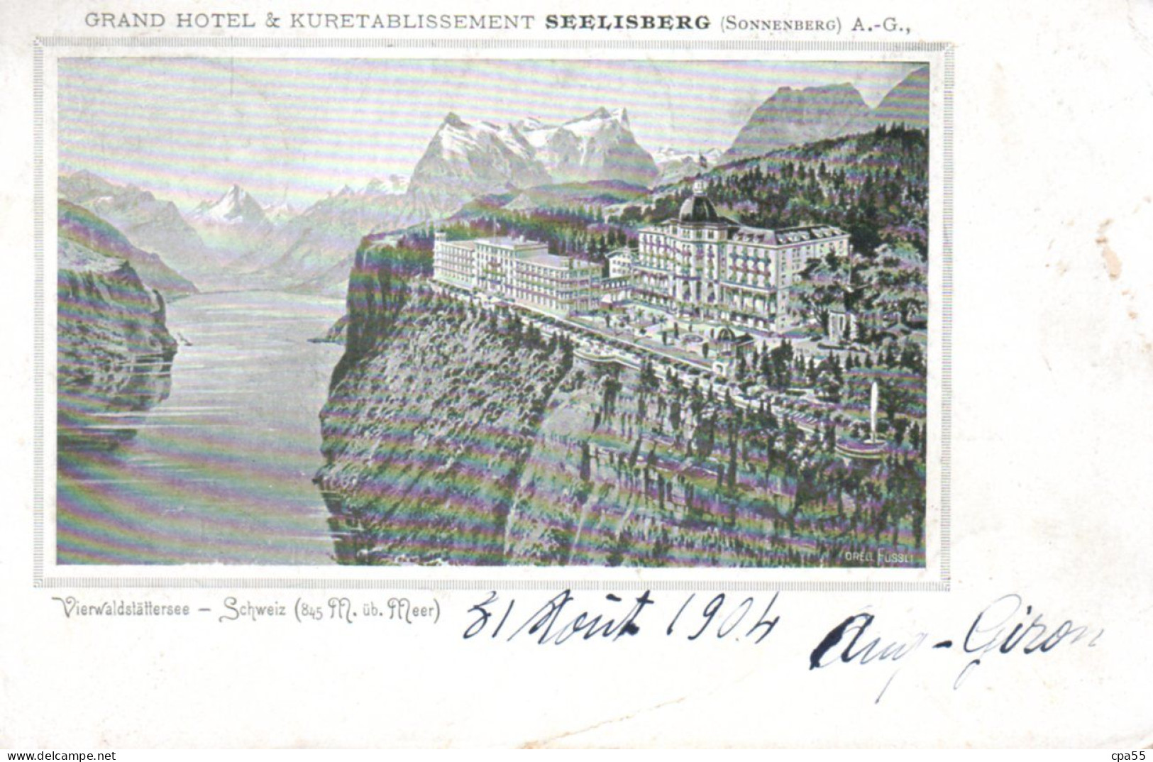 SEELISBERG  -  Grand Hotel & Kuretablissement ( Sonnenberg ) -  Vierwaldstättersee - Seelisberg