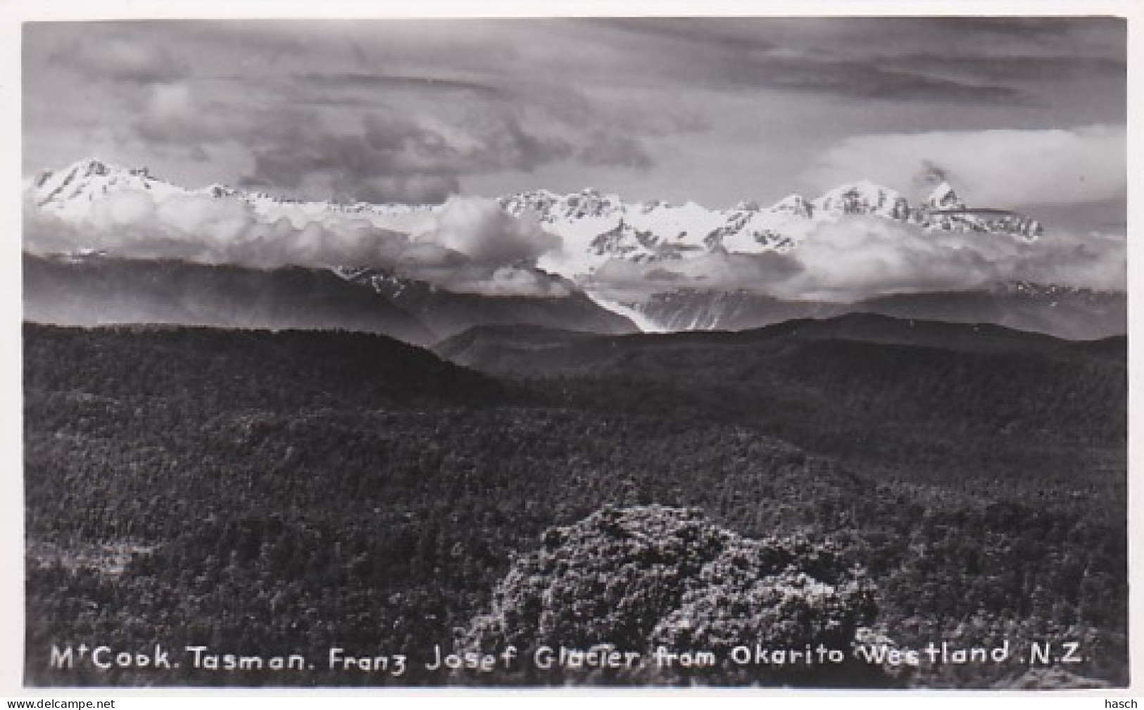 4800136Mt Cook. Tasman With Franz Josef Glacier. (photo Card) - Nouvelle-Zélande