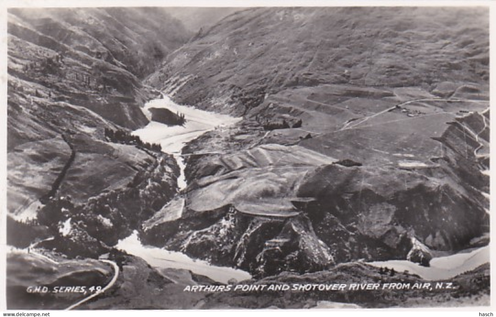 4800138Arthurs Point And Shotover River From Air. (photo Card) - Neuseeland